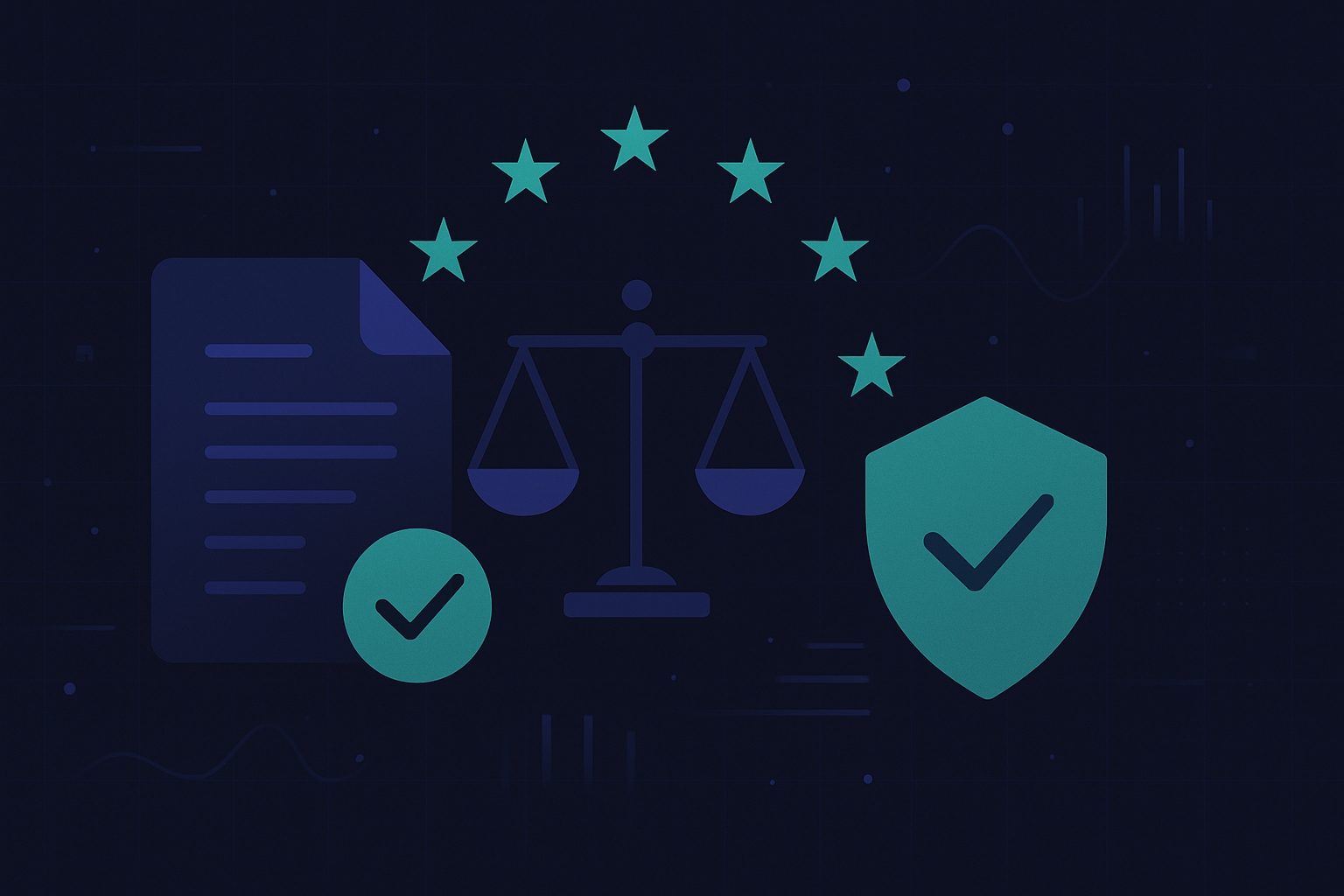 Ilustración editorial: Auditoría compliance IA: checklist 2026